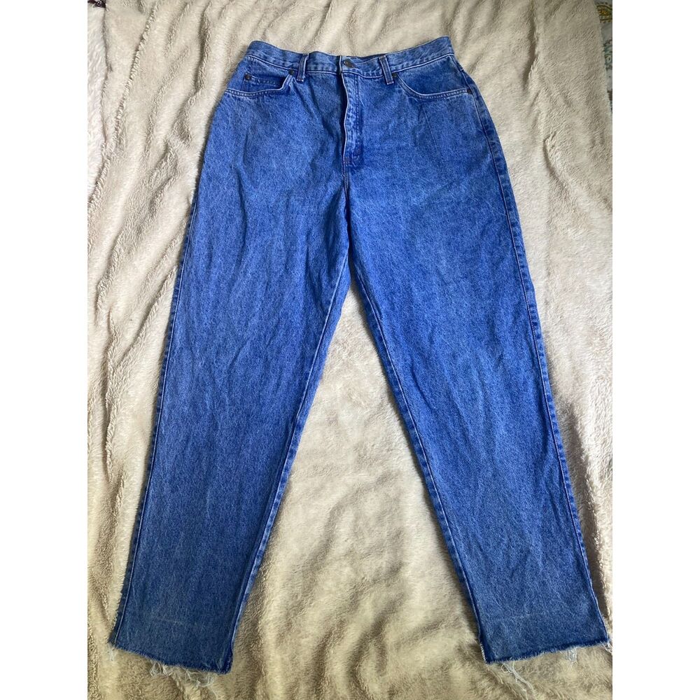 80s Levi's Native Blue Vintage USA Made Cotton Jeans Raw Hem 32x29 Bright Vivid